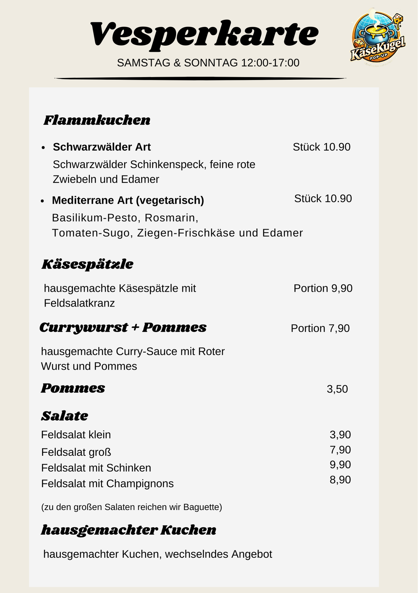Vesperkarte
